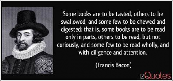 Some books are to be tasted